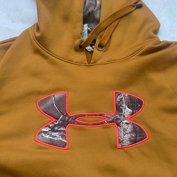 Under Armour Tan Hoodie with Camo Accent - Picture 2 of 5